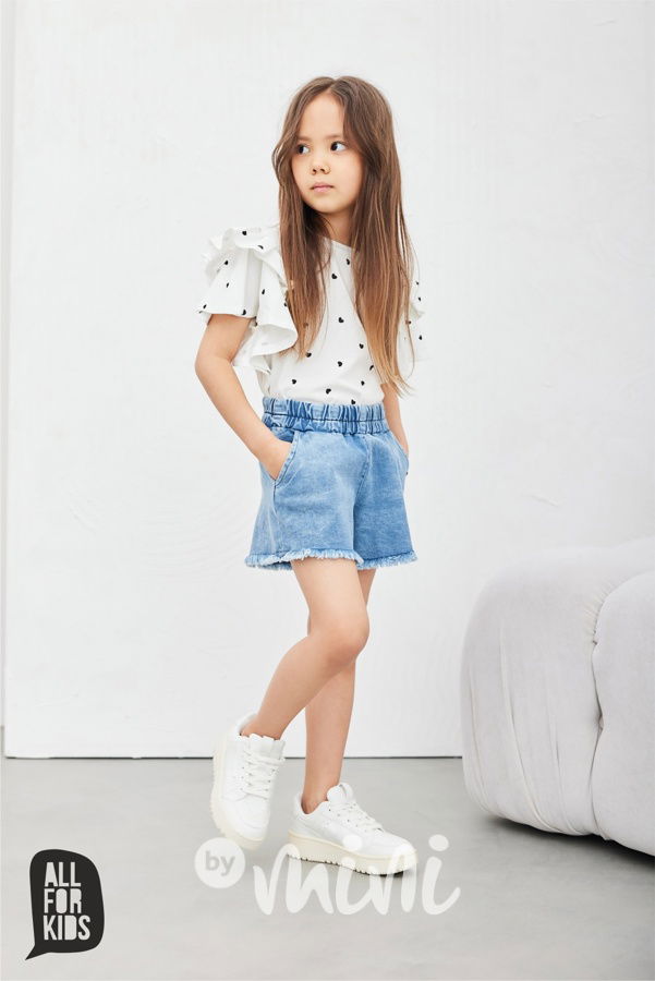 AFK blůzka maxi frill srdíčka