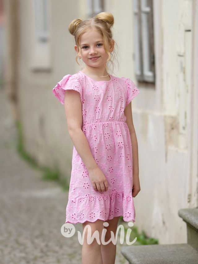 Růžové madeira šaty