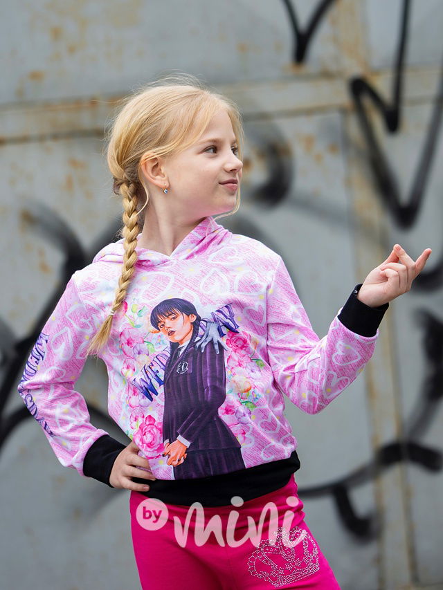 Wednesday mikina hearts