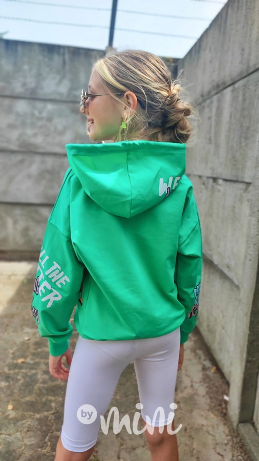 Mikina GIRL zelená