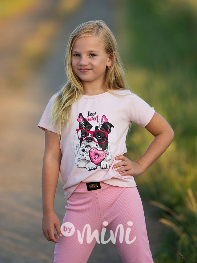 Triko Love is sweet růžové