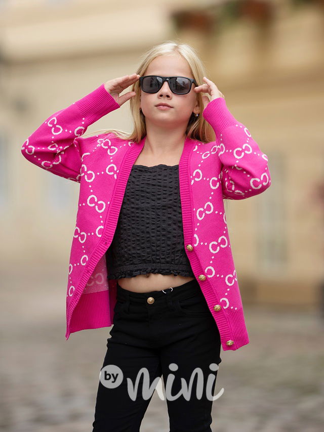 Coco propínací svetřík růžový