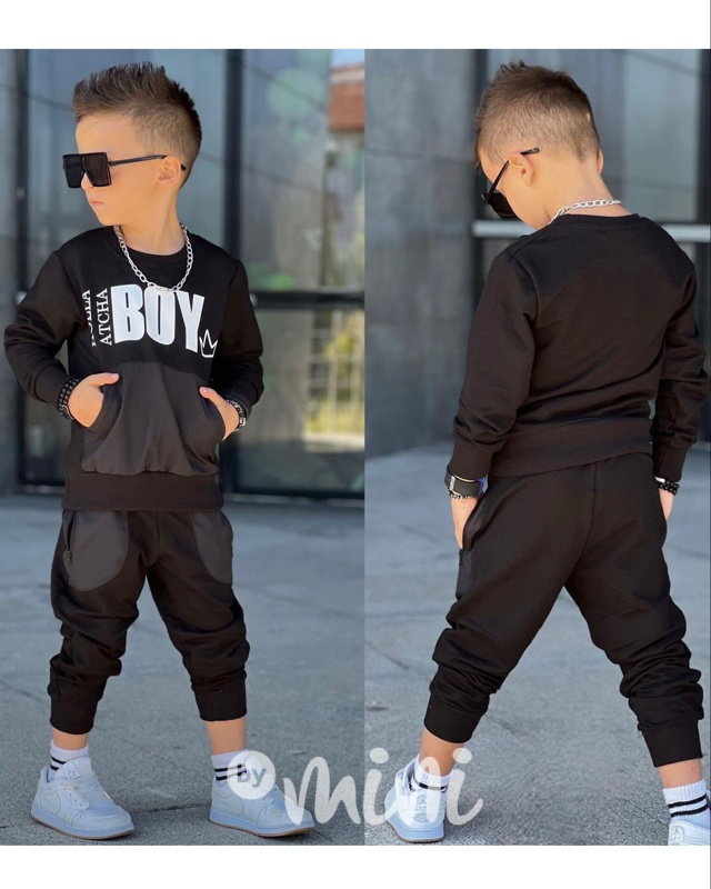 BOY mikina + tepláky black