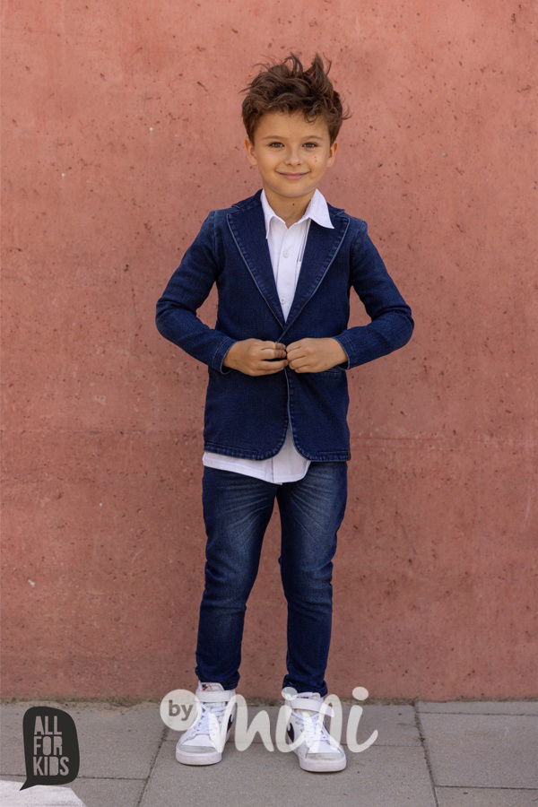 Soft denim sako blue