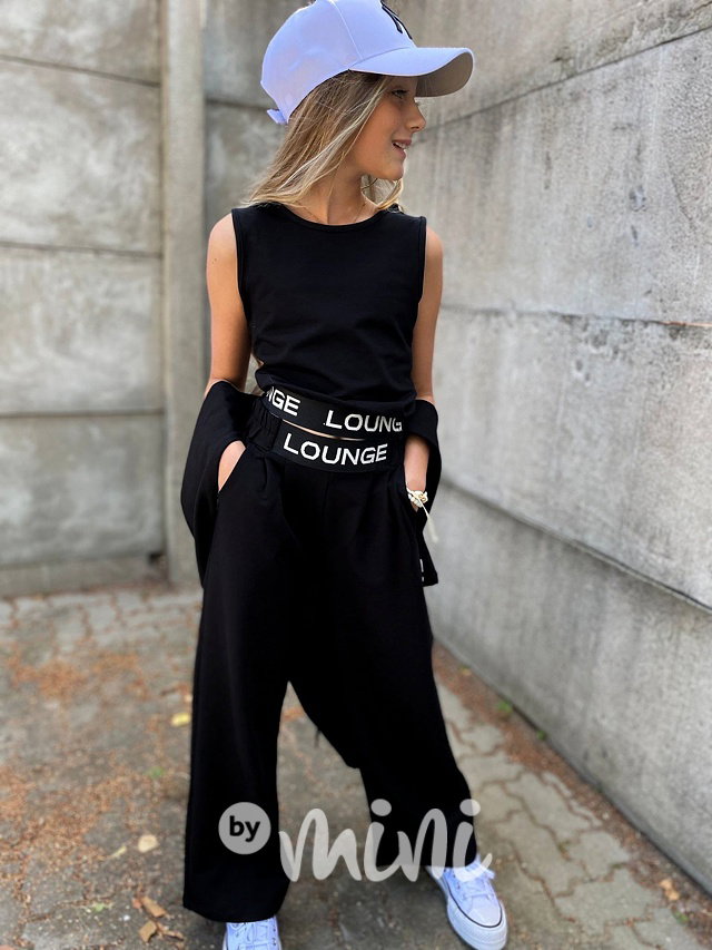 2v1 Lounge mikina + top black