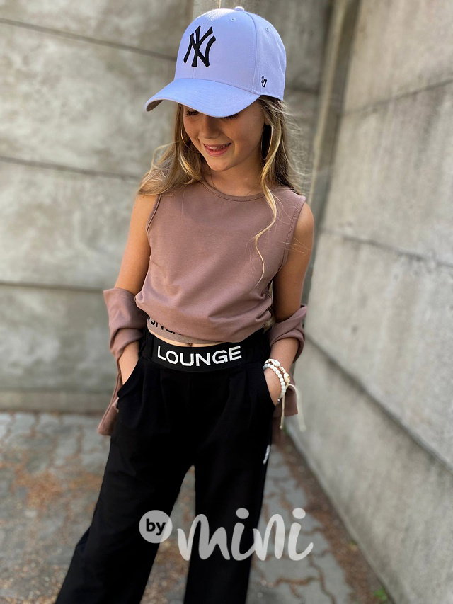 2v1 Lounge mikina + top chocolate