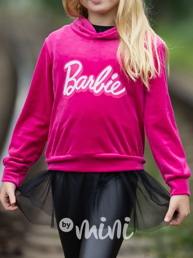 Soft velurová tunika Barbie s tylem