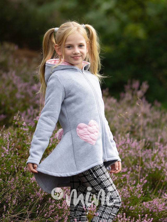 Bunny vyteplený mikčokabátek grey