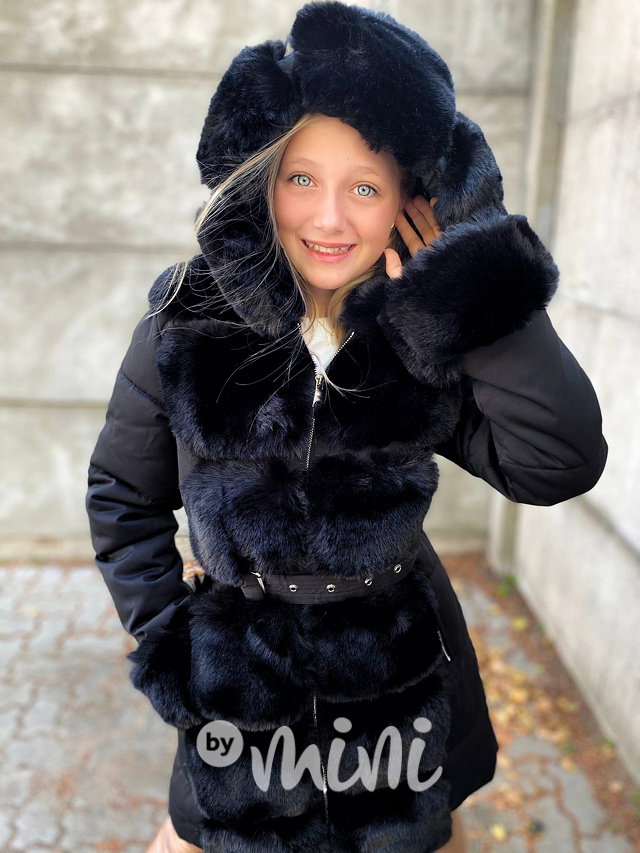 PREMIUM zimní kabát černý