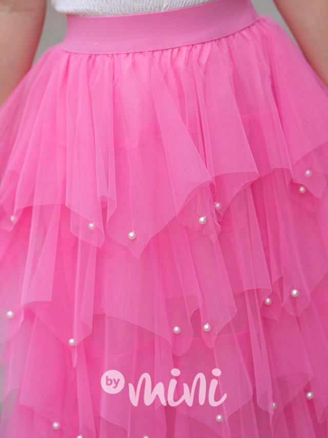 Barbie midi sukně perličky