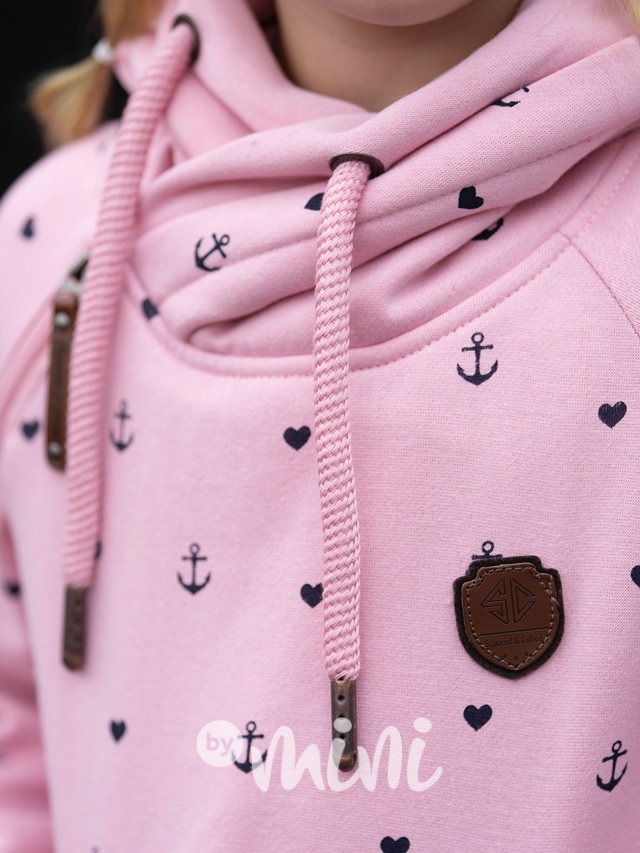 Teplá mikina marina pink
