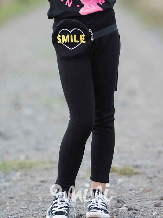 SMILE thermo legíny s ledvinkou yellow