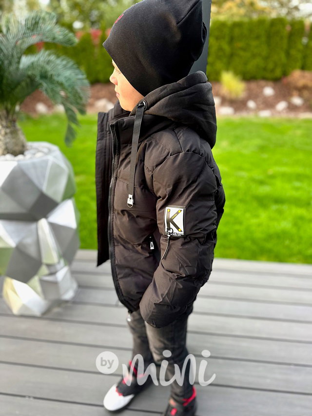Zimní sporty hoodie bunda černá