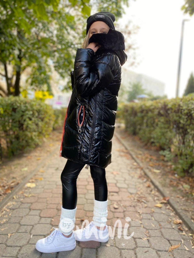 Zimní kabát black/orange