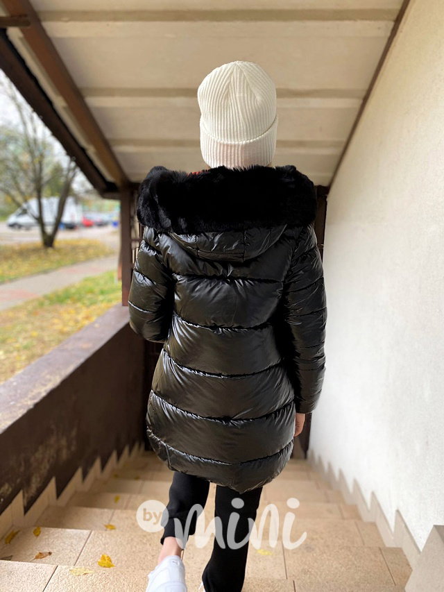 Zimní kabát + rukavice black