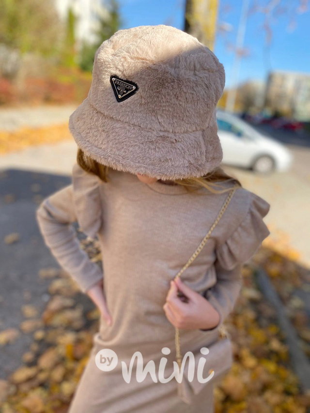 Fashion teplý klobouček béžový
