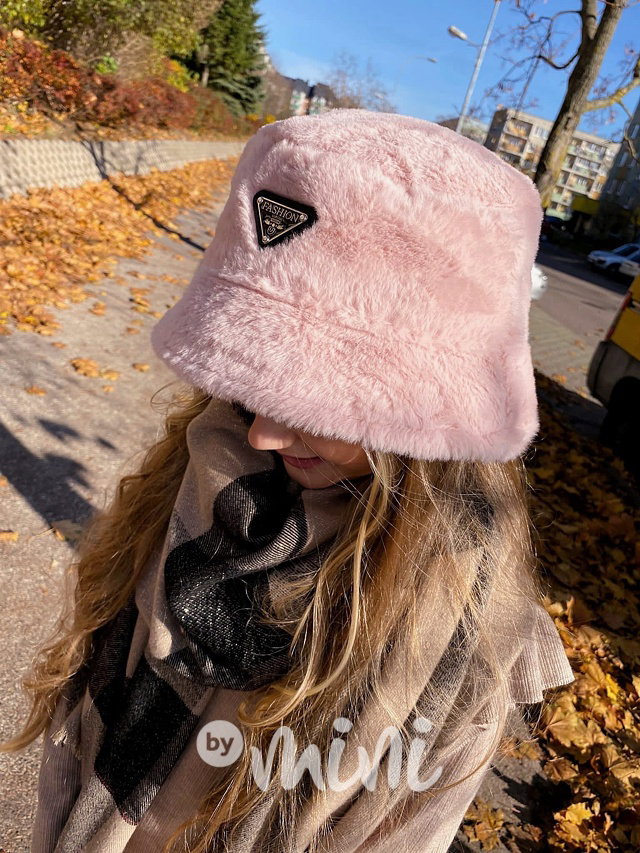 Fashion teplý klobouček růžový