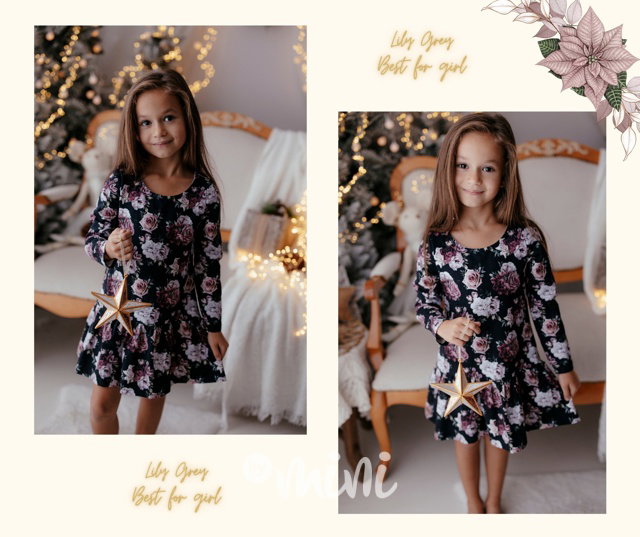 Lily Grey premium šaty Darkness