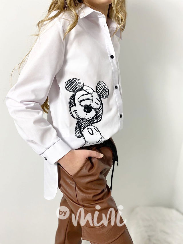Mickey košile bílá