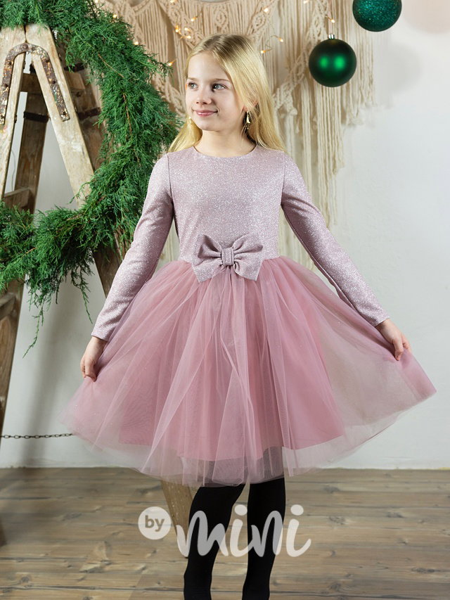 PREMIUM pink tylové šaty