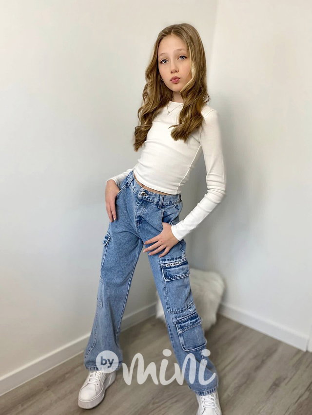 Fashion kapsáčové jeansy