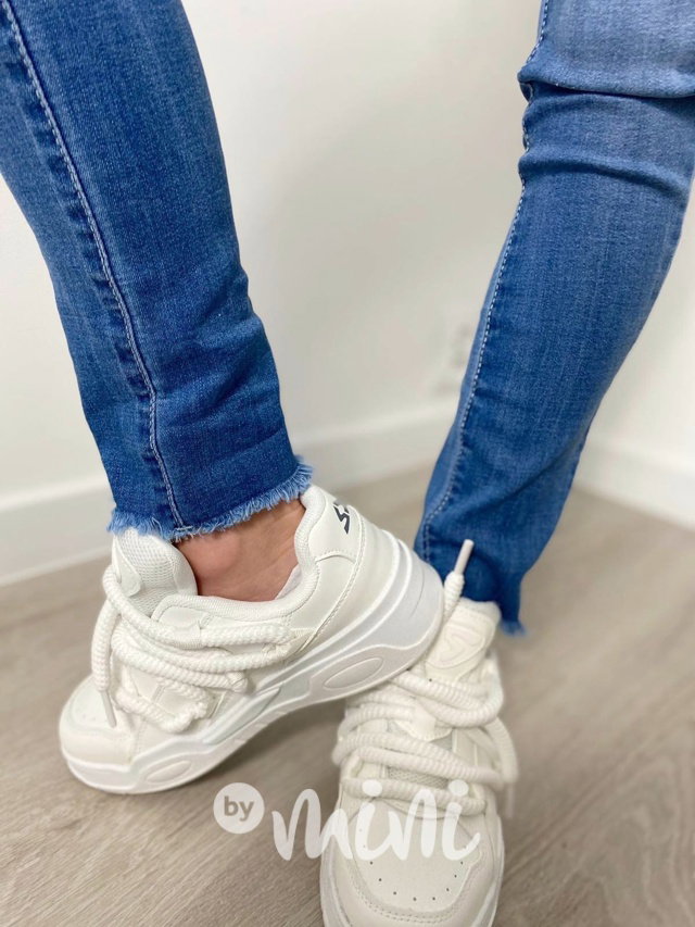 Soft denim jegginy s kamínky