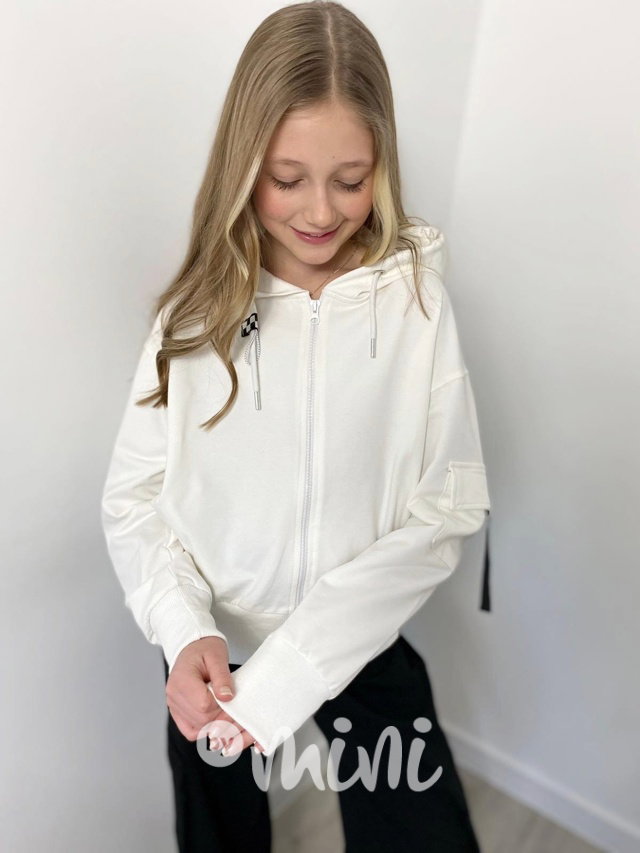 La loca oversize mikina krémová