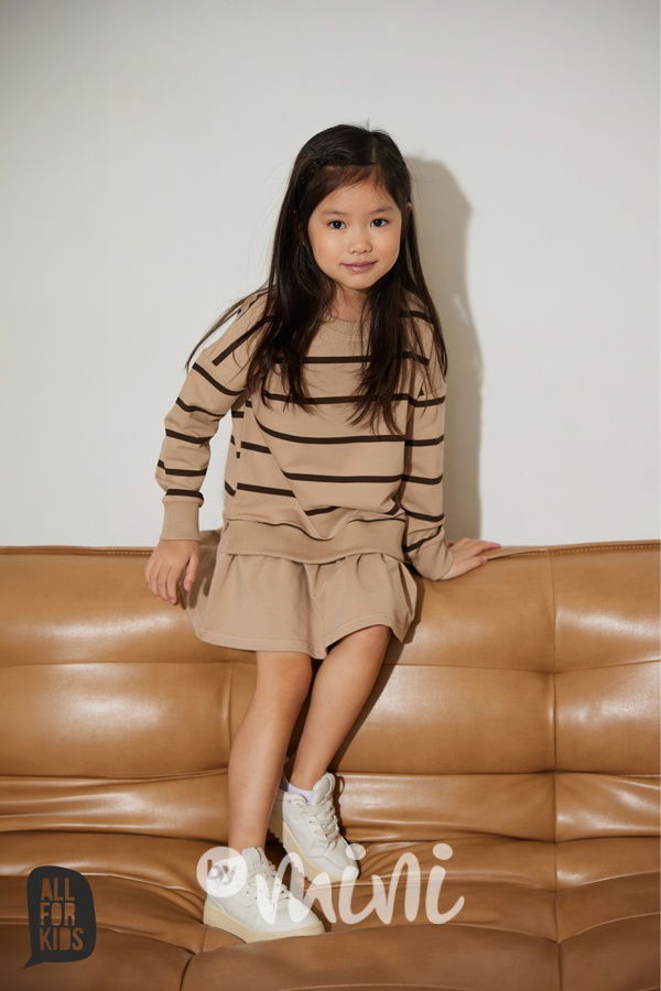 All for kids mikinové šaty beige