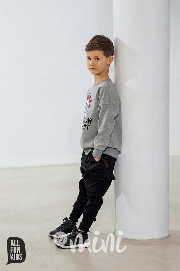 All for kids jogger tepláky s karabinou černé