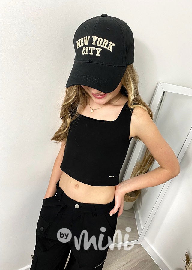 Černý crop top