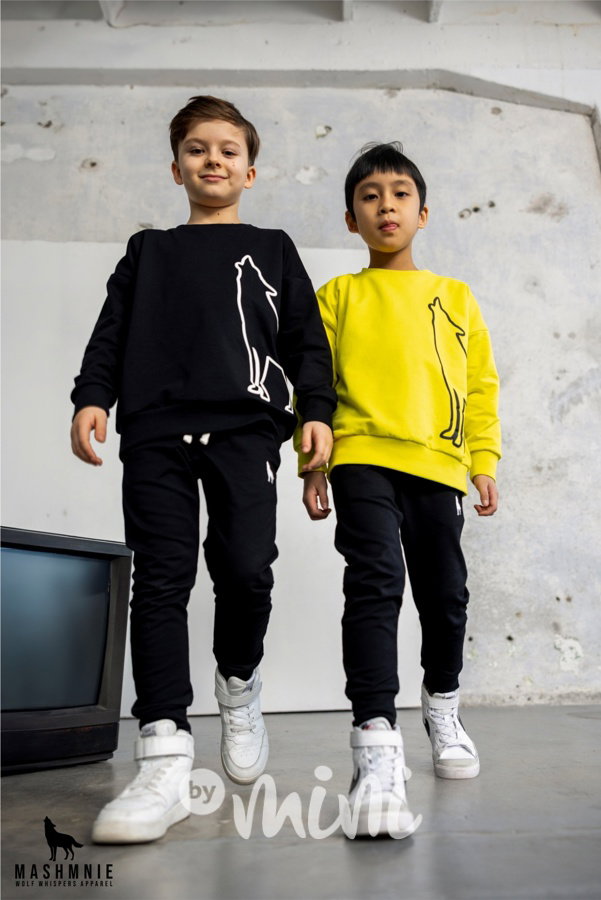 Mash Mnie wolf tepláky black