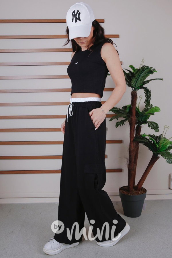 Cotton relaxed maxi široké kapsáče
