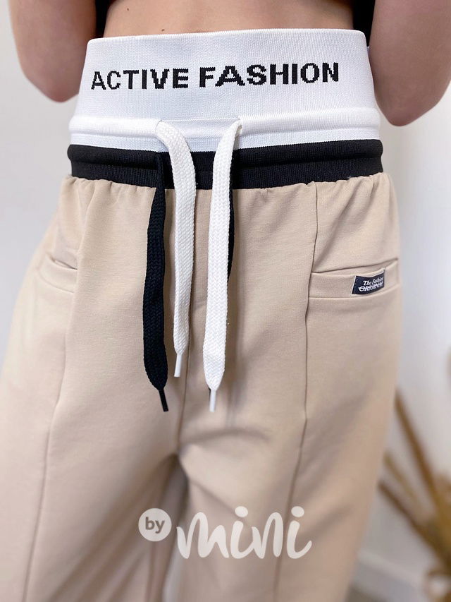 Active fashion maxi švédy béžové