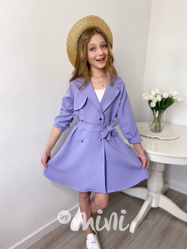 Jarní kabátek/šaty lila
