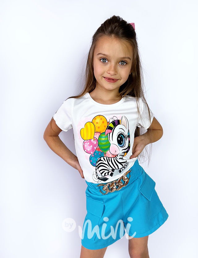 Tyrkys kraťasy se zdobením