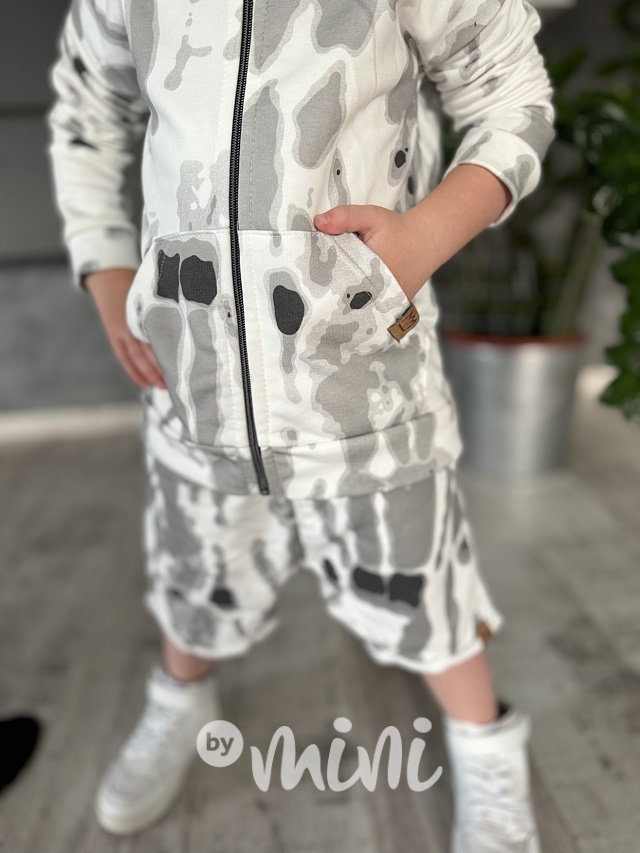 Splash mikina white/grey