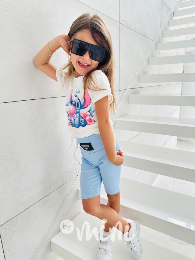 Lilo & Stitch bubble gum blůzka bílá