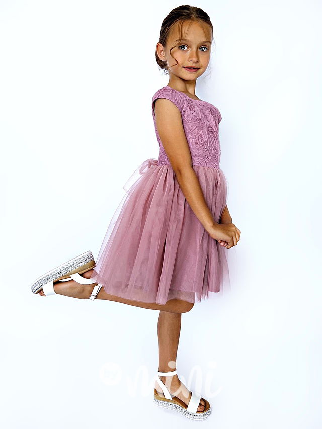 ROSE luxusní šaty vintage lila