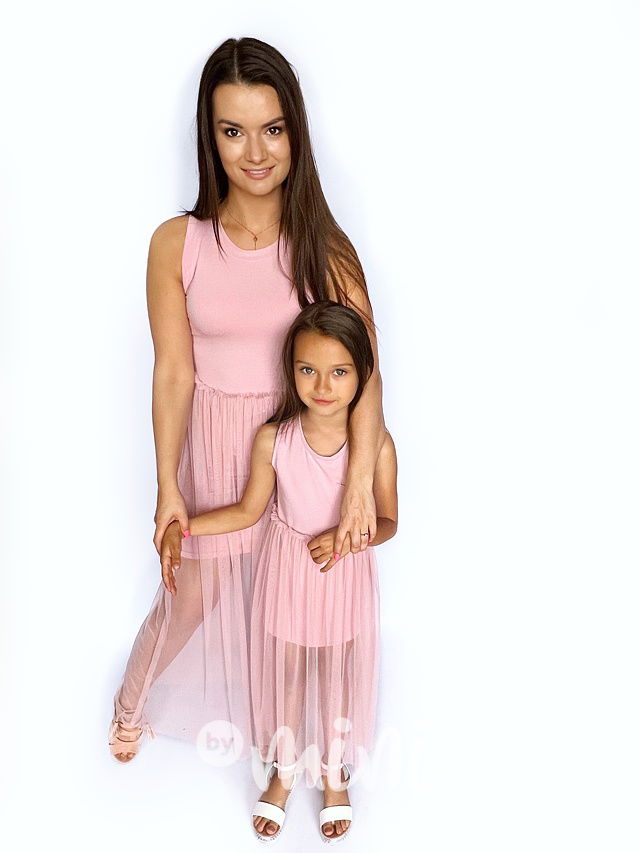 All for kids šaty s tylem pink