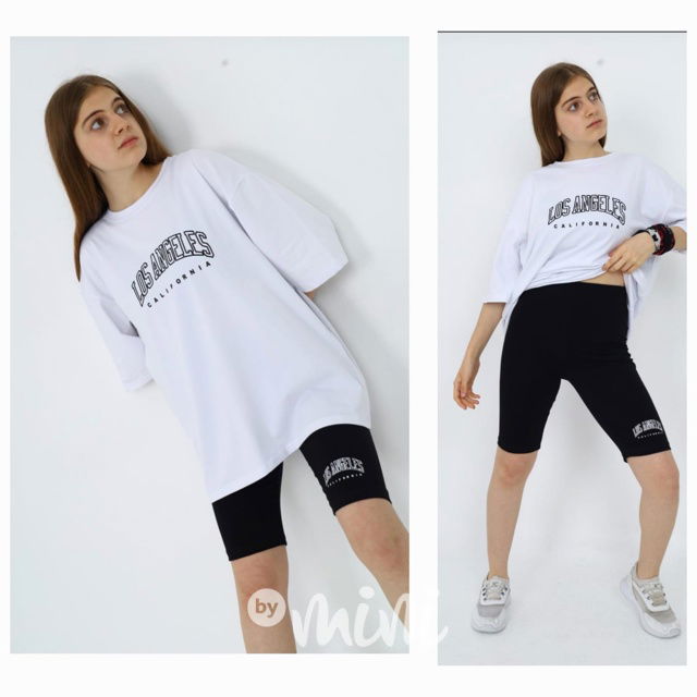 LOS ANGELES oversize triko + šortky