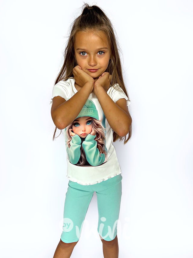 Cutie triko white/mint