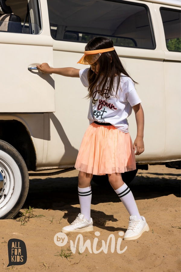 All for kids tylová sukně peach