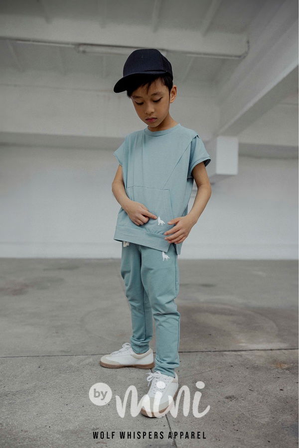 Mash Mnie WOLF jogger tepláky ocean