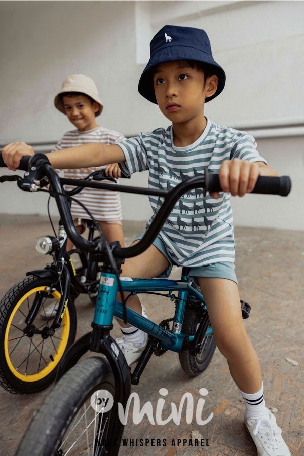 Mash Mnie pruhované triko WOLF ocean