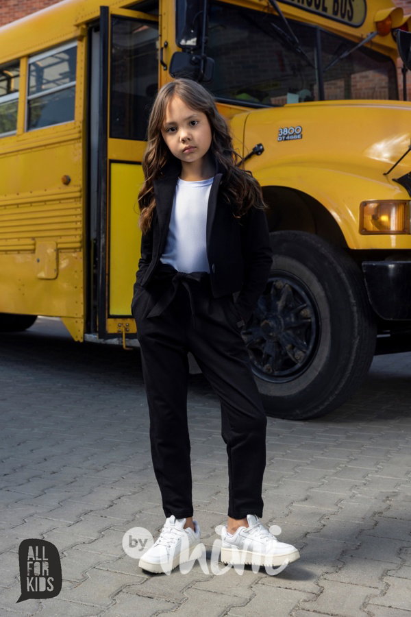 All for kids crop sako černé