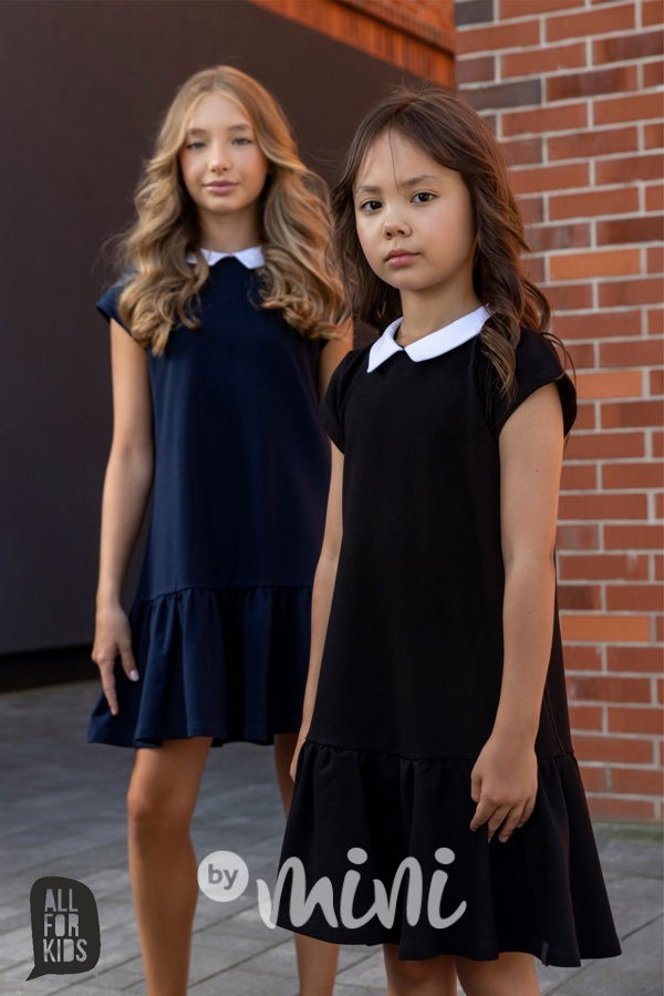 All for kids šaty s límečkem černé