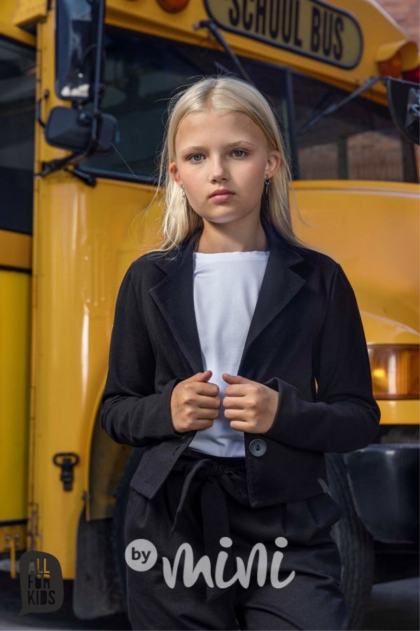 All for kids crop sako černé