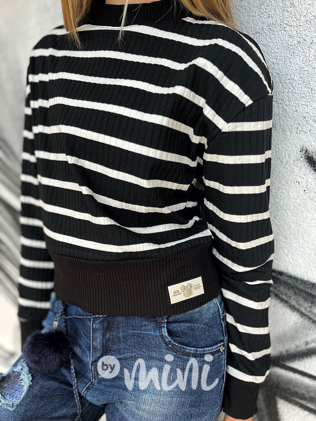 Pruhovaná blůzka black