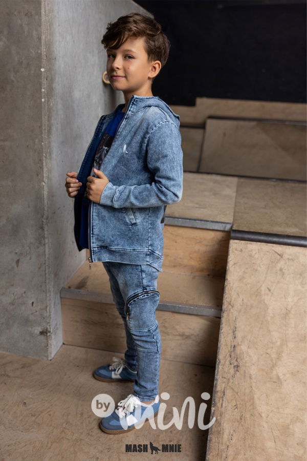 Mash Mnie soft denim mikina ice blue