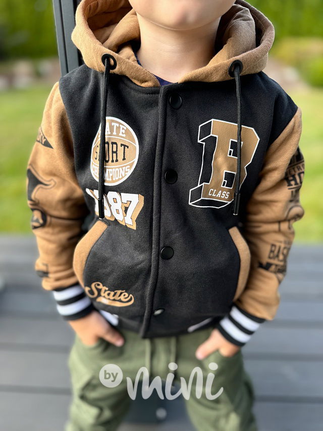 Zateplená baseball mikina